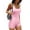 Light Pink, variant on Workout Romper for Women Ribbed Unitard Bodysuit Athletic Jumpsuits Yoga One Piece Bodysuit Icy Pink XL