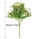 thumbnail image 2 of Ramo de clavel artificial simulación floral decoración hogar oficina decoración tela flor falsa, verde kenally HA8723-03B, 2 of 6