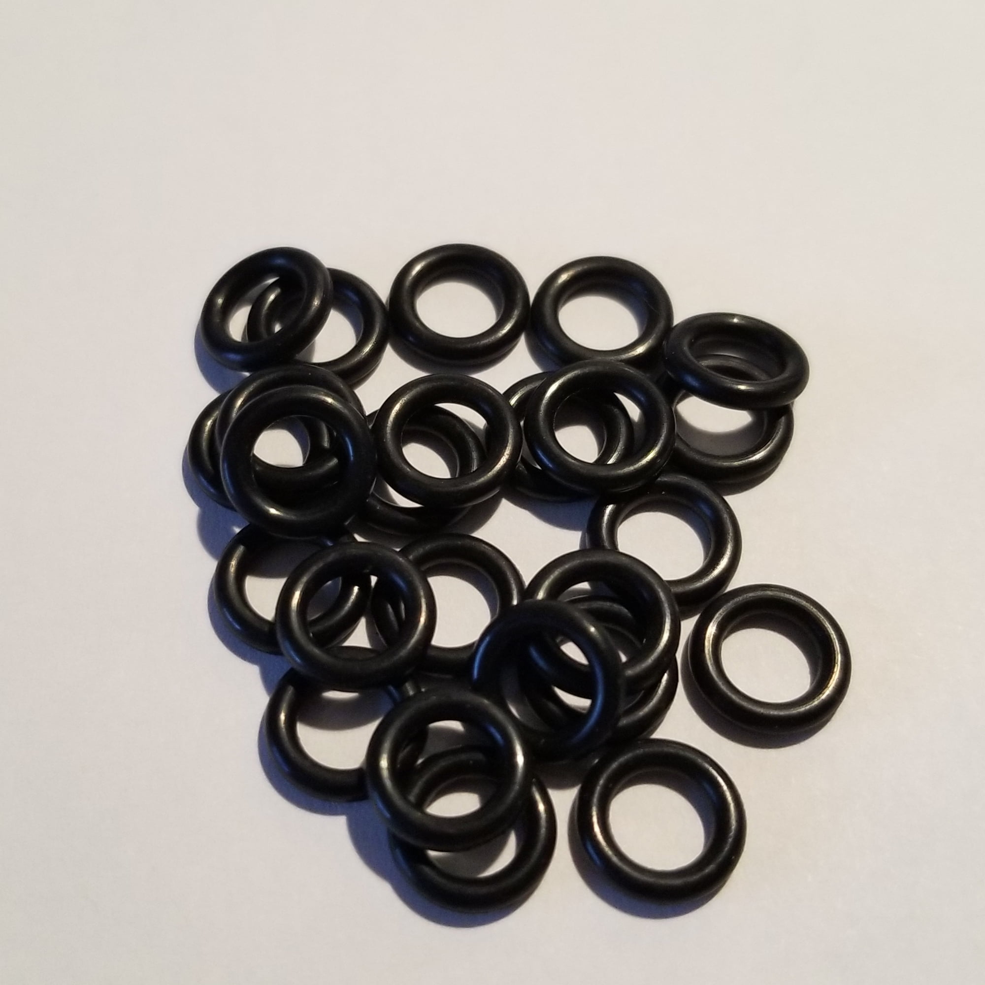 K&J Tackle Wacky Rig’r Finesse Rings Fishing Tackle, Black, 25Pack
