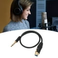 thumbnail image 1 of Cable XLR Hembra A Macho Mono De 6,35 Mm, Cable De Micrófono XLR Hembra, Conector Chapado En Oro, Carcasa De Metal Duradera, 50 Cm De Longitud Para Mezcladores, 1 of 7