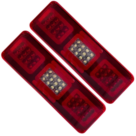 Command Electronics 12V LED Surface Mount Triple Tail Light – Stop, Turn, Reverse OEM RV, Truck, & Trailer Utility Light – Sealed Polycarbonate Lens – CSA Certified for the US and Canada – 2-Pack