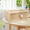 thumbnail image 6 of TOOYFUL Wood Hamster Cage Nest Chicken Breeding Box for Mouse Guinea Pig Chinchillas Opaque sides 40cm, 6 of 9