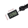 thumbnail image 4 of 2pcs Hygrometer Thermometer, Lcd Digital Thermometer Humidity Gauge W/probe For Reptile Incubator Plant Greenhouse Cars Home Office, 4 of 5