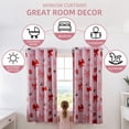thumbnail image 5 of Btargot Pink Girls Bedroom Blackout Curtains Thermal Insulated Grommet Window Curtains 2 Panels 42 X 63 inch, 5 of 11