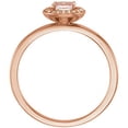 thumbnail image 2 of FB Jewels 14K Rose Gold Morganite & .05 CTW Diamond Ring Size 7, 2 of 2