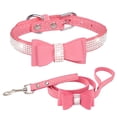 thumbnail image 1 of Pet Accessories Adjustable Leash Chain Combination for Stylish Rhinestone Soft Dog Cat Leash Set Safe Durable Pet Walking Solution for Small to Medium Dogs and Cats, 1 of 3