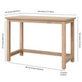 thumbnail image 5 of Evelyn&Zoe Modern Writing Desk, Brown, 5 of 7