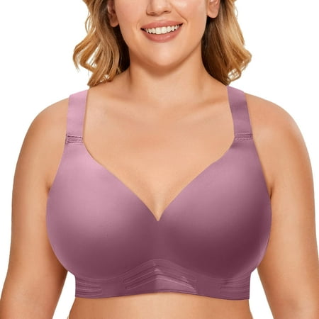 

AIYUQ.U Bra For Womens Underwire Bra Lace Floral Bra Unlined Unlined Plus Size Full Coverage Bra