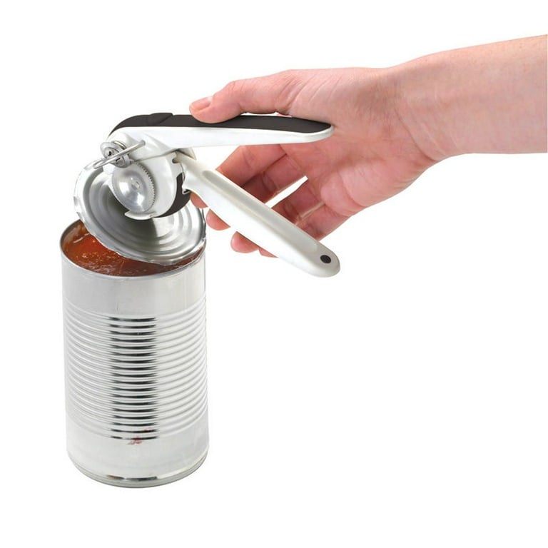 Chef'n EZ Squeeze Can Opener - One Handed Design - Black and Meringue