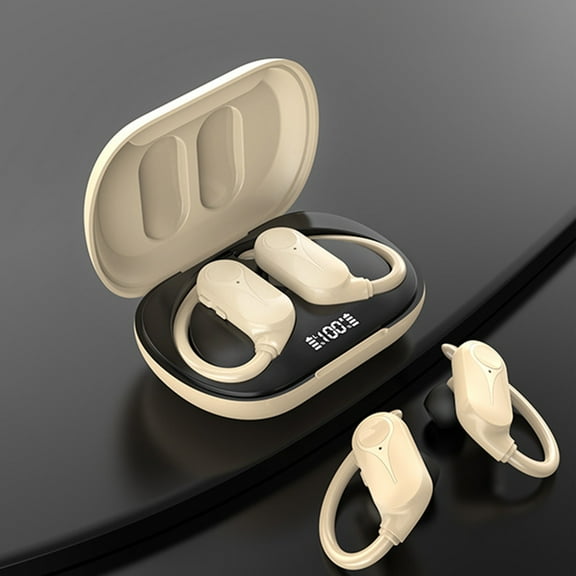 QTOCIO Bluetooth Headphones, Bluetooth Headset 5.3 Ear Mounted Business HiFi Sound Quality Long Lasting, Pain Outdoor Sports Headset