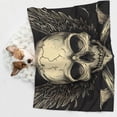 thumbnail image 6 of Disketp Gothic Winged Skull Dog Blanket/Bed Cover for Dogs and Cats,Puppy Essentials-Small, 6 of 8