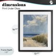 thumbnail image 4 of Stupell Industries Coastal In The Dunes By The Sea Black Framed Print Under Glass, 13 x 16, by Petals Prints Design, 4 of 8