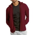 thumbnail image 3 of Men's & Plus Size(S-3XL) Soft Fleece Full Zip-Up Sweater Warm Winter Outdoor Coat Jacket with Side Pockets, 3 of 4
