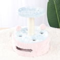 thumbnail image 3 of Esquirla Cozy Cat Tree Exercise Scratching Post Frame Interactive Play with Toy, 3 of 8