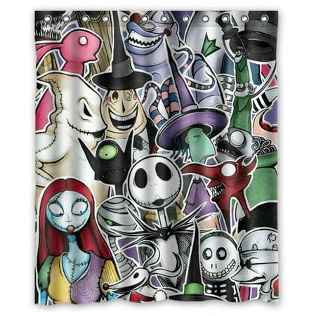 deyou the nightmare before christmas shower curtain polyester fabric bathroom shower curtain size 60x72 inch - Nightmare Before Christmas Bathroom deyou the nightmare before christmas shower curtain polyester fabric bathroom shower curtain size 60x72 inch - Nightmare Before Christmas Bathroom