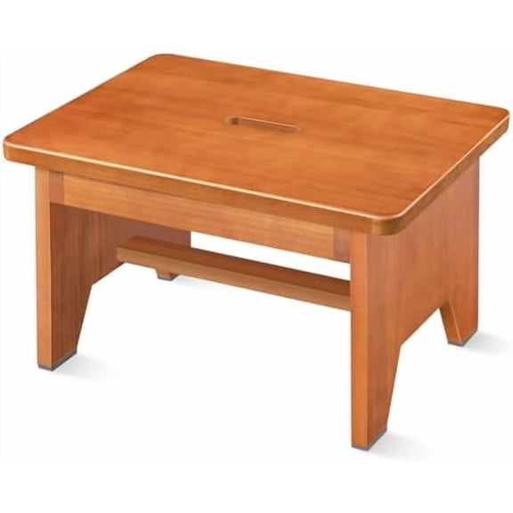 Wooden Step Stool for Adults – 9.1" High, 550 Lbs – Home Decor, Kitchen, & Other