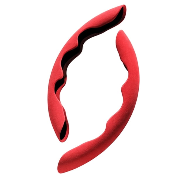 Riwesomey Embellecedor de marco para volante de coche, pegatina de decoración para camión y automóvil, Kit Interior antideslizante Universal, rojo de Automoción decorativa y accesorios Rojo