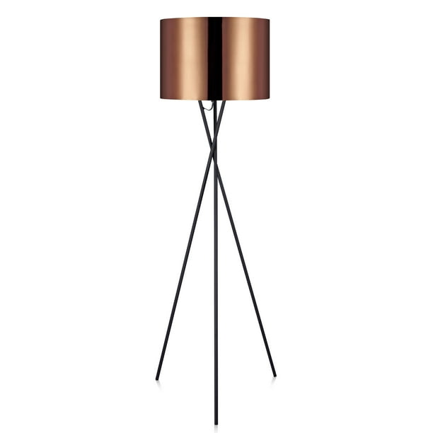 Versanora Cara Tripod Floor Lamp With Copper Shade Versanora Cara Tripod Floor Lamp With