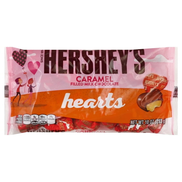 Hershey's Hearts Caramel Filled Milk Chocolate, 10 Oz.