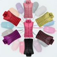 thumbnail image 1 of Chaqueta de plumón ultrafina para mujer, chaleco de otoño e invierno, sección corta delgada, talla grande, 1 of 5