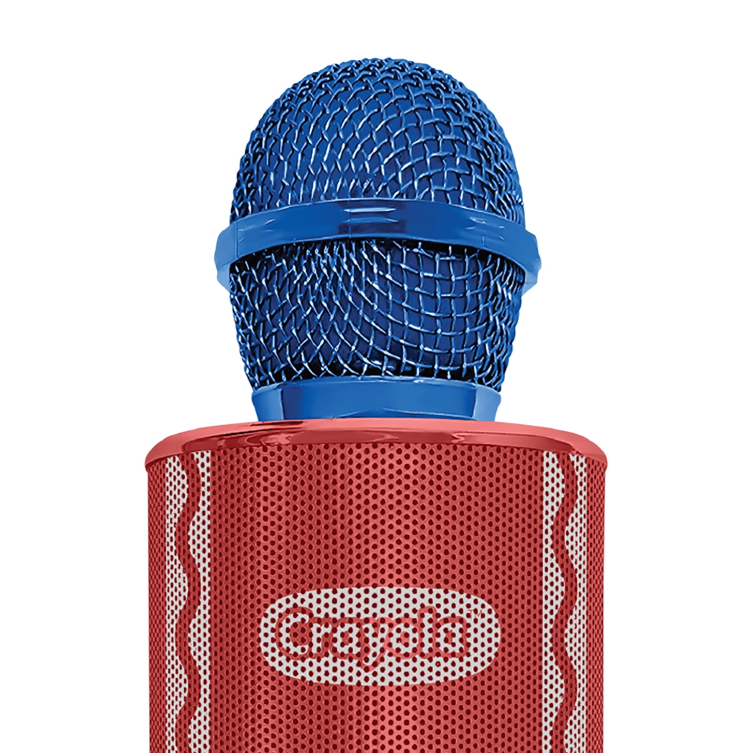 Crayola CKM150 Combo Bluetooth Karaoke Handheld Mic and 5-Watt Speaker, FM/USB/microSD, Aux In/Out, Vocal FX, up to 2 Hours Play Time (Blue) CKM150B