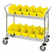 Quantum Storage Quick Pick Bins Mobile Wire Utility Cart