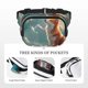 thumbnail image 5 of Balery Starry Sky Cloud Fox Mochila Cinturón para Mujeres y Hombres, Bolsa de Cintura Impermeable de Doble Capa con Correa, 5 of 9