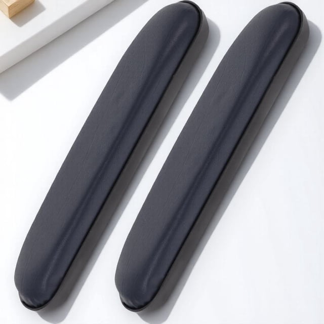 LOLIPPYY 2Pcs PVC Armrest Pads for Wheelchairs Anti-slip Easy Installation Replacement 10.6x2.0x1.2in