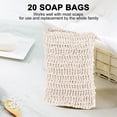 thumbnail image 3 of 20 Pack Soap Exfoliating Bag,Soap Saver Made Sisal Mesh Soap Bag Bar Soap Bag with Drawstring for B, 3 of 5