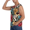 Zufioo Different Cats 1 Men's Tank Top,Men's Sleeveless Muscle Shirts