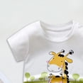 thumbnail image 3 of YDFCWXW Kids Summer Crew Neck Short Sleeve Graphic T-Shirt for Toddler Boys 18 Months-12 Years (Yellow, 2-3 Years), 3 of 4