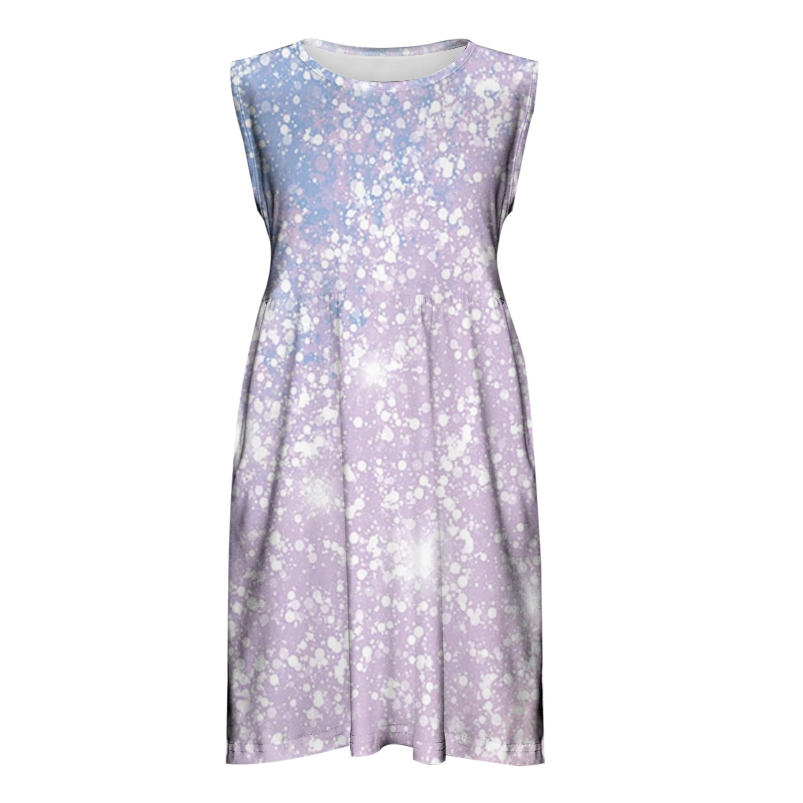 QIIBURR Girls Summer Dresses Size 7/8 Kids Little Girls Leopard A Line