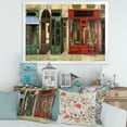 thumbnail image 3 of Red Facade of Charming Shop In Paris Street II 40 in x 30 in Framed Painting Canvas Art Print, by Designart, 3 of 4