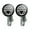 Black & White, variant on Green Lantern Blackest Night Black Lantern Logo Novelty Clip-On Stud Earrings