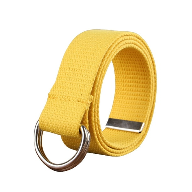 Sonducket Cinturón de cintura de metal de lona Hombres Mujeres Unfading Exquisito Fácil de combinar Recortable Jeans ajustables Cinturones Type2 NO2
