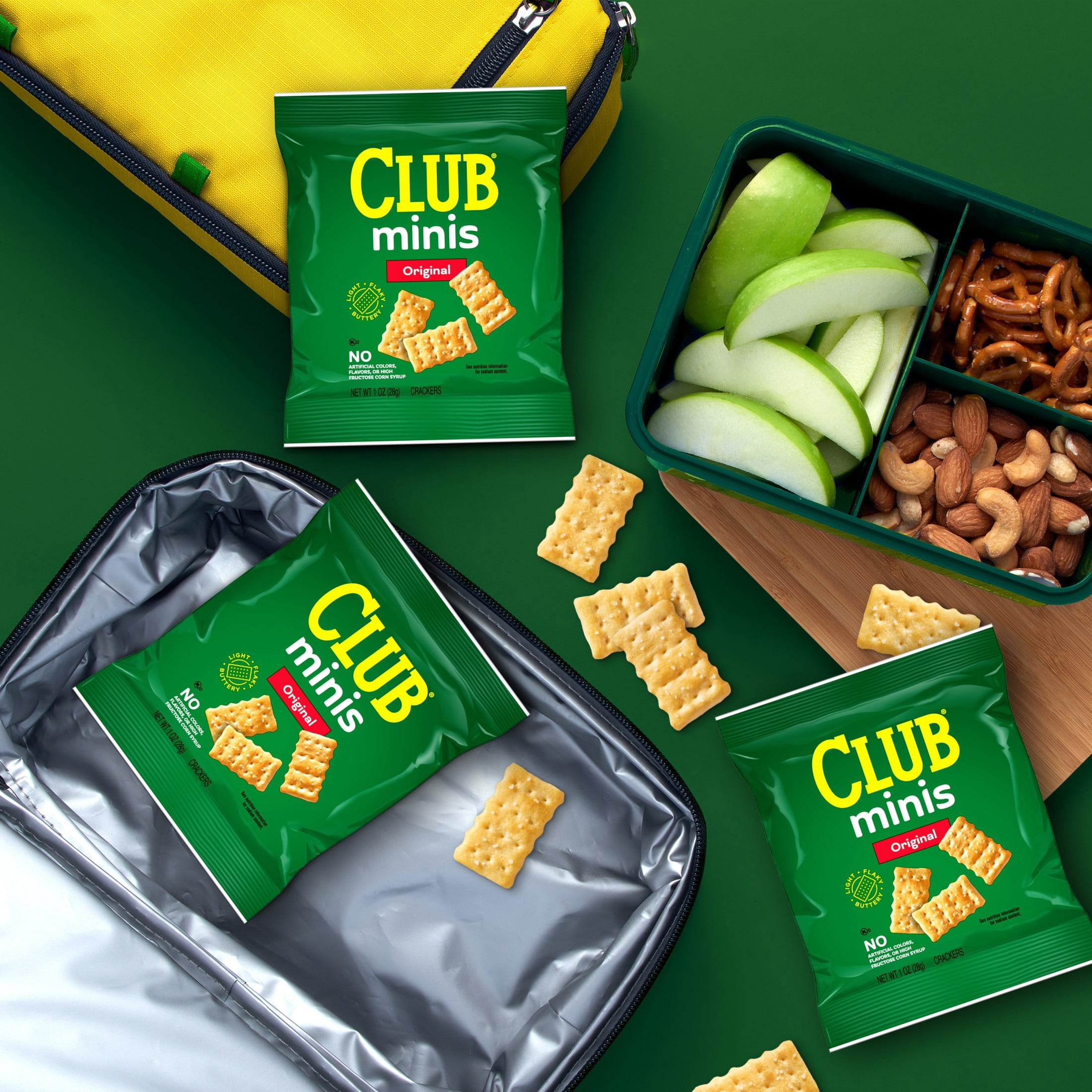 Club Minis Original Mini Crackers, Lunch Snacks, 10 Count