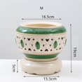 thumbnail image 2 of Chinese Style Creative Hollow Tray Hydroponic Flower Pot High-temperature Ceramic Plant Pot, No Holes, 2 of 5