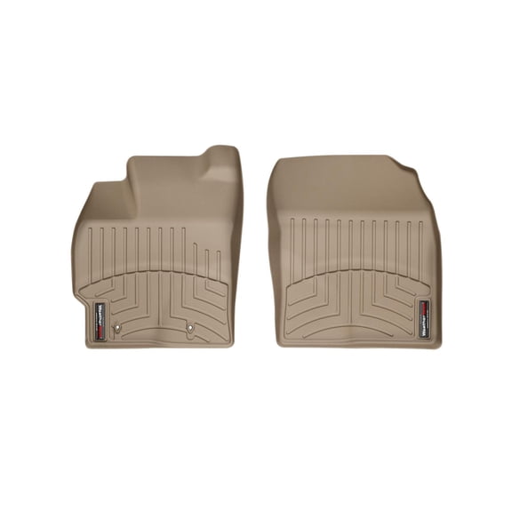 WeatherTech Custom Fit FloorLiners compatible with 2010-2011 Toyota Prius - 1st Row (Driver & Passenger), Tan