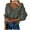 Army Green, variant on Aoochasliy Womens Sweaters Pullover Clothes V-neck Loose Pullover Solid Color Sweater Tops