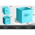thumbnail image 4 of Sorbus Fabric Storage Bins 11" Foldable Cubes With Handles For Pantry, Cubbies, Toy And Closet Shelving Organization - 8Pk, 4 of 7