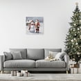 thumbnail image 4 of ZHONGYUTONG Christmas Canvas Wall Art Snowman Picture Santa Claus Painting Winter Farmhouse Poster for Living Room Decor Framed (12.00" x 12.00"), 4 of 5
