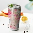 thumbnail image 3 of 30oz Pomeranian Dogs and Flowers Tumblers Stainless Steel Tumbler with Lid and Straw,Vacuum Insulated Double Wall Travel Tumbler Cups Mug with Cleaning Brush for Coffee,Tea, 3 of 7