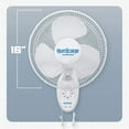 thumbnail image 3 of Hurricane Supreme 16 Inch 90 Degree Oscillating 3 Speed Wall Fan (2 Pack), 3 of 12