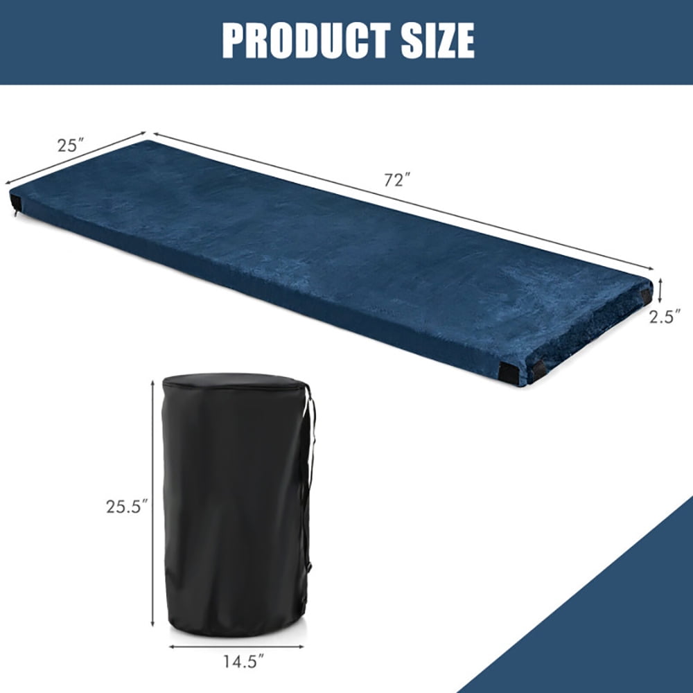 Aimee Lii Lightweight Portable Memory Camping Mattress, Outdoor Portable Camping Bed for Travel, Blue