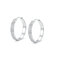 thumbnail image 2 of VEEDOFA Silver Plated CZ Hoop Earrings for Women, Lightweight Hoops, Gift for Women, 2 of 9