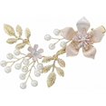 thumbnail image 1 of Horquilla de aleación de oro hecha a mano, horquilla de flor, horquilla nupcial, accesorios para el cabello de boda para mujer, adecuados para uso diario y duraderos.,WZ-1533R, 1 of 5
