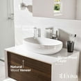 thumbnail image 4 of Eviva Santa Monica 30" Gray Oak Wall Mount Bathroom Vanity w/ Solid Surface Sink, 4 of 8