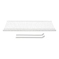 thumbnail image 1 of kit de estante de metal 91.44 x 30.48 cm blanco, 1 of 5