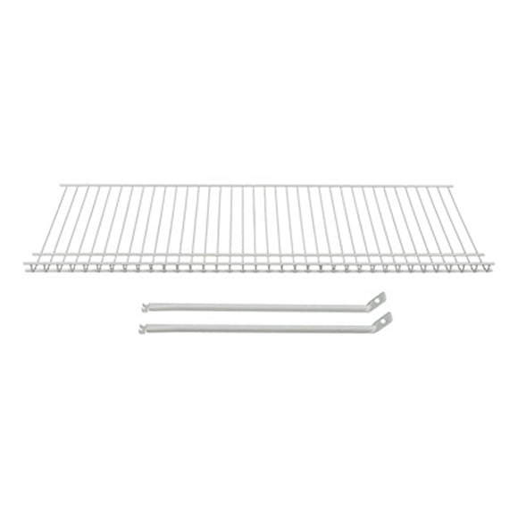 kit de estante de metal 91.44 x 30.48 cm blanco