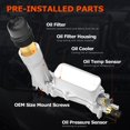 thumbnail image 3 of Kit de Carcasa de Filtro de Aceite de Aluminio con Enfriador para Motor V6 3.6L, 3 of 7